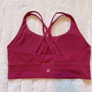 Lululemon Energy Longline Bra magenta color size 10